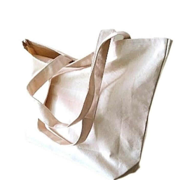Blank Canvas Zipper Hand Bag