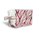 Maroon-Leaves-Canvas-Cosmetic-Box-Pouch