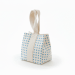 Gift Bag baby blue dot (1)