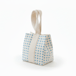 Gift Bag baby blue dot (1)