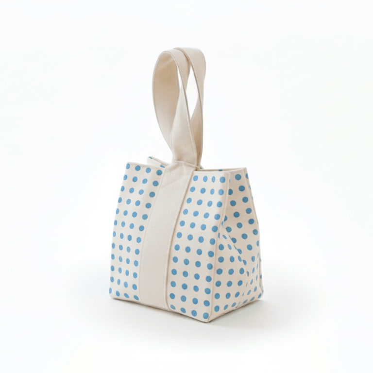 Gift Bag baby blue dot (1) Gift Bag baby blue dot (1)