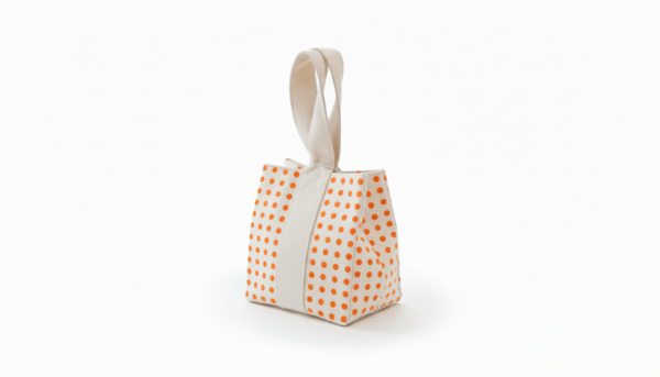 Gift Bag orange dot (1)