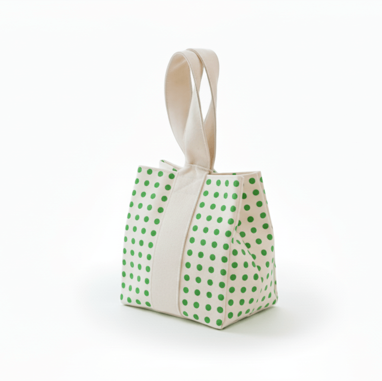 Gift bag green dots (1) Gift bag green dots (1)